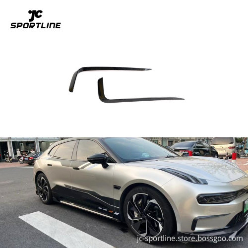 Carbon Fiber Front Bumper Canards for Zeekr 001 2021-2023